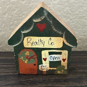 3" Wood Shelf Sitter Realty Co. House For Sale Sign 1997
